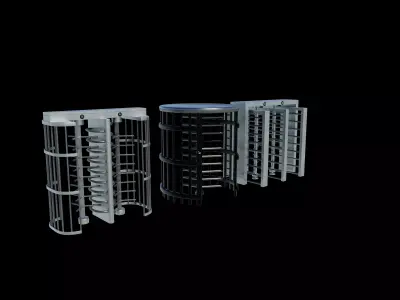 Turnstile gate 3D model