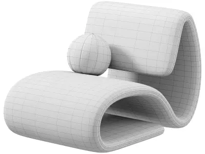 DUBNA lounge chair by Dan Form 3D model