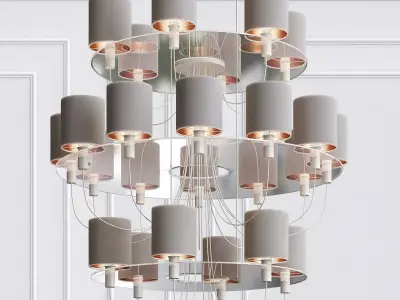 Light4 Silhouette Chandelier 3D model