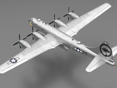  Boeing B-29 Bockscar Flying 