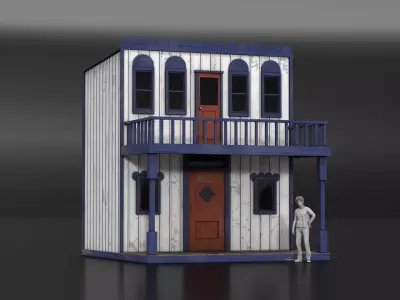 West Wild Home 07 Low-poly 3D model