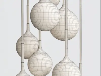 RESTORATION HARDWARE WHITNEY CHANDELIER 3D model