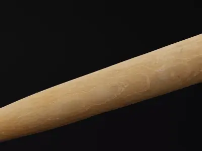 Baseball Bat Low-poly 3D model 20