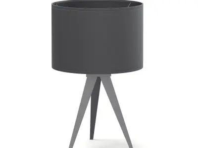 Black Table Lamp 3D Model 3D model