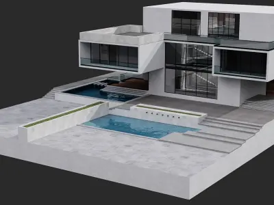 MODERN HOUSE NO12 A 3D model