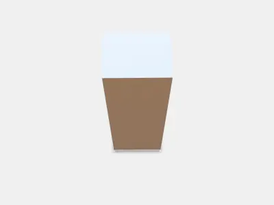 PAX Wardrobe frame 2 Low-poly 3D model