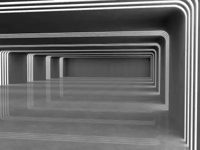 Large Modern Warehouse 3D model