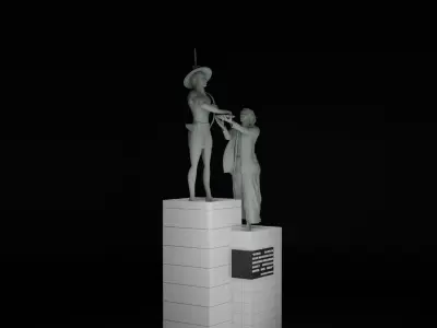 Heroes Monument Tugu Tani 3D model