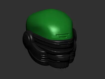 helmet high poly sculpt 3d printable ver 7 3D model 3D model