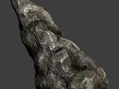 Stone rock Low-poly 3D model