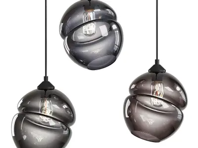 Groove Series Orb Tilt Pendant Low-poly 3D model