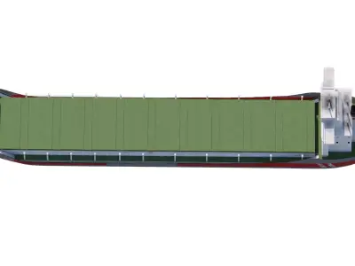 Cargo tanker ship Low-poly ap Low-poly 3D model