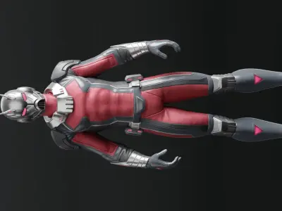 Ant-man RIGGED 3D Character Model Low-poly 3D model