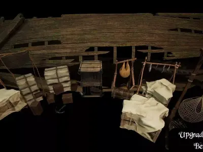 Medieval Harbor Kit Low-poly 3D model