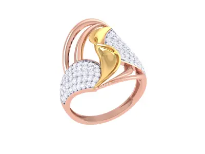  Women Ring MTL 3dm STL OBJ FBX Details 3D print model 77