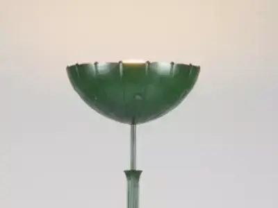 Retro floor torch lamp Low-poly 3D model