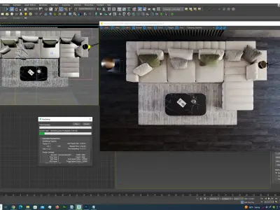 interior livingroom scene 06 3D model