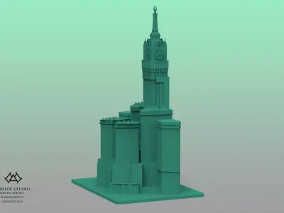 Abraj Al Bait Towers  Low Poly 3D Printable Model 3D print model