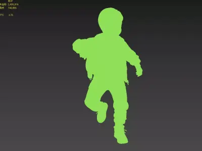 Teenagers  Street Dance 3D model