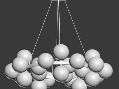 Dallas Maytoni Round Pendant Lamp 3D model