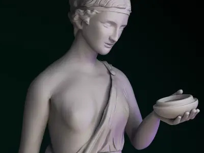 Hebe rose garden Sculpture  Classical  3D print model