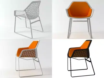 Maia Dining Chair 3D model