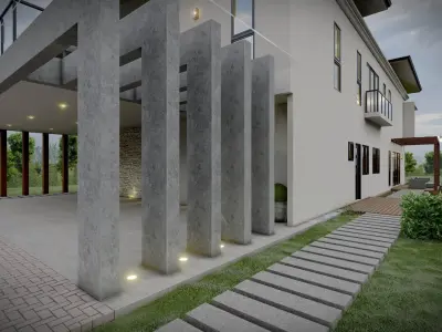 Exterior House 3D Model 3D model