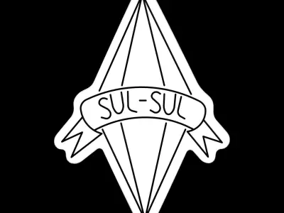 Sims Plumbob Sul Sul Neon Sign 3D model