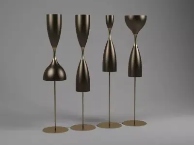 Zonca Manichini floor lamps 3D model