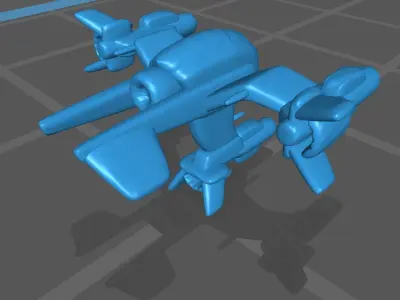 Starcraft Wraith 3D print model