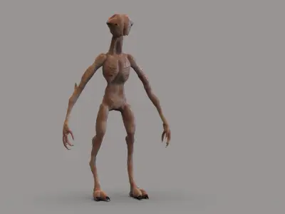 Fantasy Creature Low-poly 3D model