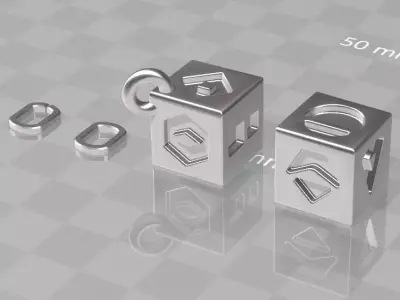Han Solo Lucky Dice Free 3D print model