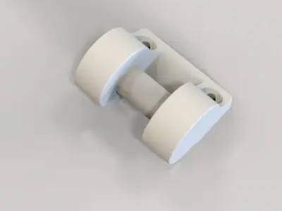 Plastic Hinge Medium 3D print model