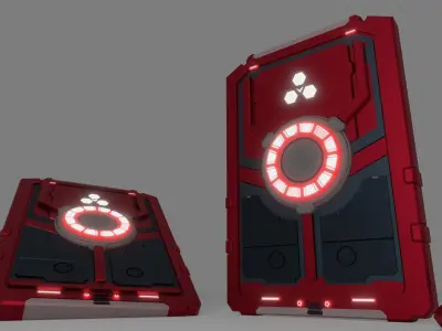 Sci-Fi card 3D model