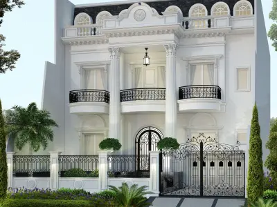 Facade Only  include PSD File NO OBJ FILE NO PLAN 3D model