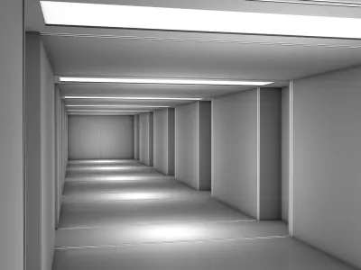 Sci Fi Corridor 3D model
