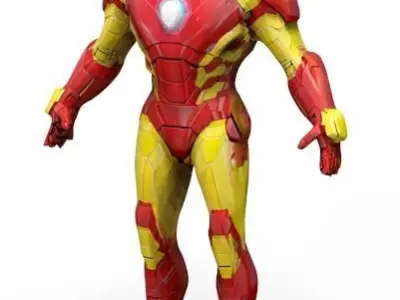 Avengers endgame IRON MAN 3D model Low-poly 3D model