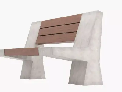 Street Bench V2 3D model