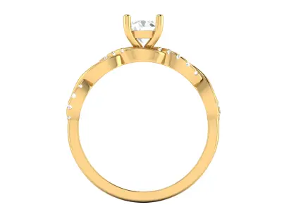 Women Ring  Render 3dm STL OBJ FBX Details 3D print model 36
