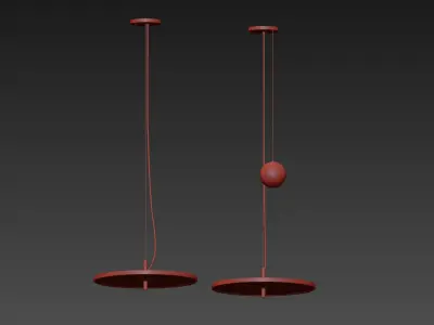 BLANCOWHITE PENDANT By Santa and Cole 3D model