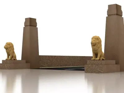 Qasr El Nil Bridge 3D model