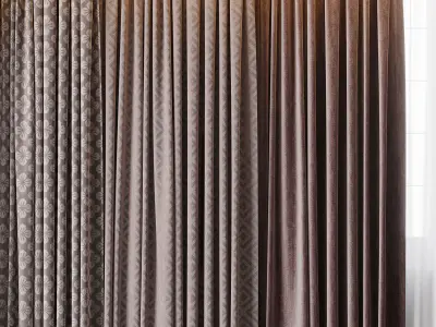 Hadi Curtains 39 3D model