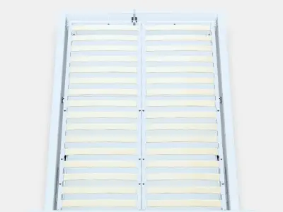 MALM Ottoman bed Low-poly 3D model