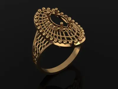women fusion ring 3d print ultra light 3D print model