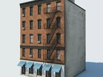NYC Building Low-poly 3D model purchase