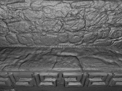 Large tample of Maya 3D print model