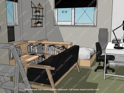 small single apartment  3D model