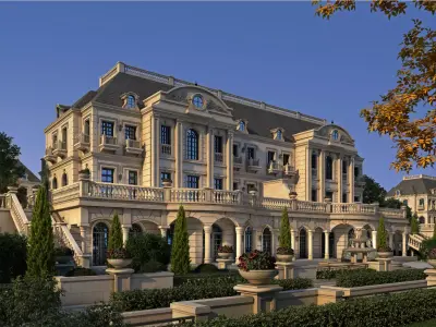 Classic House Villas 3D model