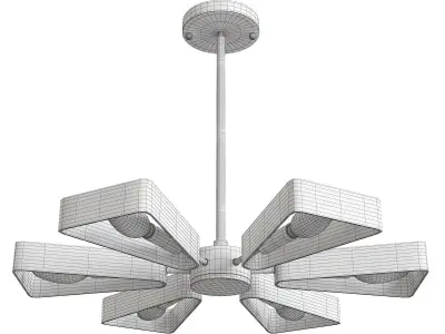 LUNA CHANDELIER Low-poly 3D model