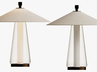 Asia Bronze and White Medium Table Lamp by Federico Peri 3D model